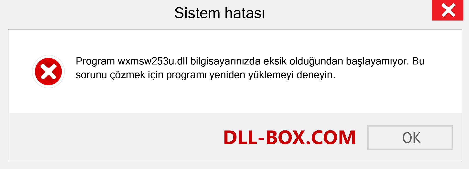 wxmsw253u.dll dosyası eksik mi? Windows 7, 8, 10 için İndirin - Windows'ta wxmsw253u dll Eksik Hatasını Düzeltin, fotoğraflar, resimler